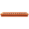 LED-sengeramme voksbrun 200x200 cm heltre furu