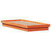 LED-sengeramme voksbrun 90x190 cm heltre furu