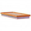 LED-sengeramme voksbrun 90x190 cm heltre furu