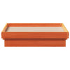 LED-sengeramme voksbrun 90x190 cm heltre furu