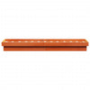 LED-sengeramme voksbrun 90x190 cm heltre furu