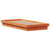 LED-sengeramme voksbrun 90x190 cm heltre furu