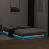 LED-sengeramme voksbrun 135x190 cm heltre furu