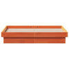LED-sengeramme voksbrun 140x190 cm heltre furu