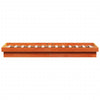 LED-sengeramme voksbrun 140x190 cm heltre furu