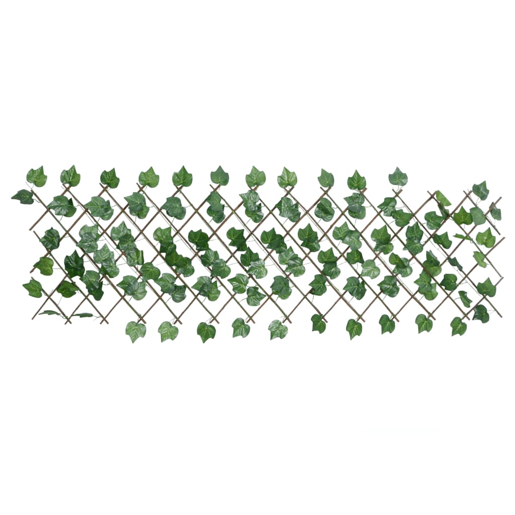 Utvidbart espalier kunstige drueblader grønn 190x60 cm