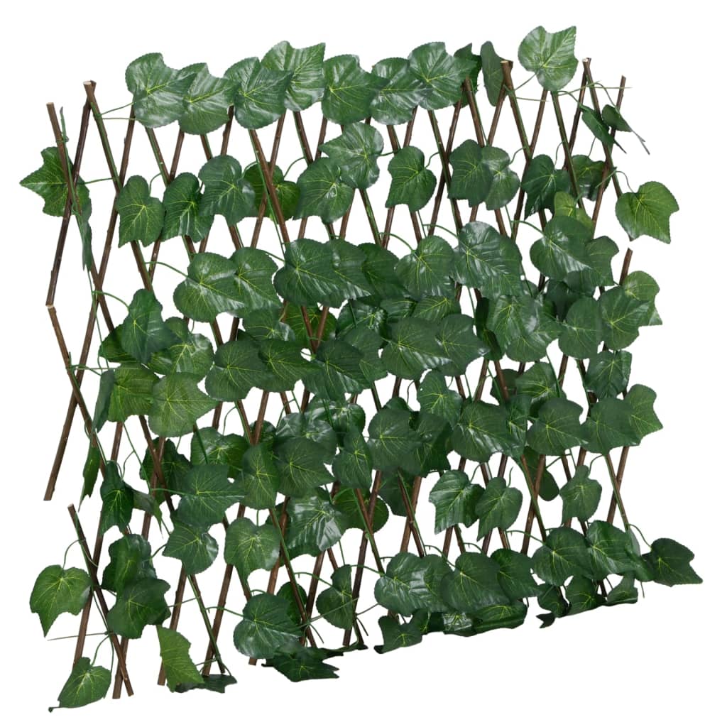 Utvidbart espalier kunstige drueblader grønn 5 stk 190x60 cm
