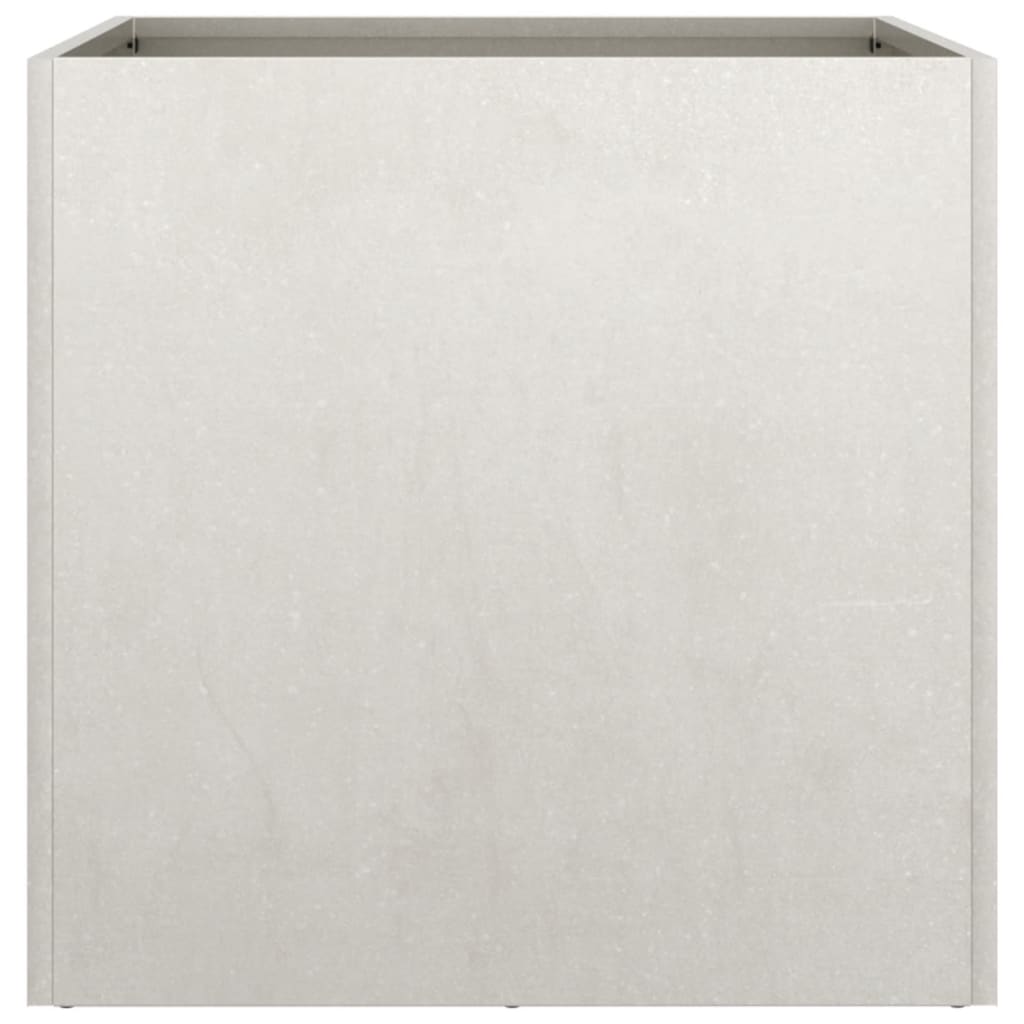 Plantekasse sølv 49x47x46 cm rustfritt stål