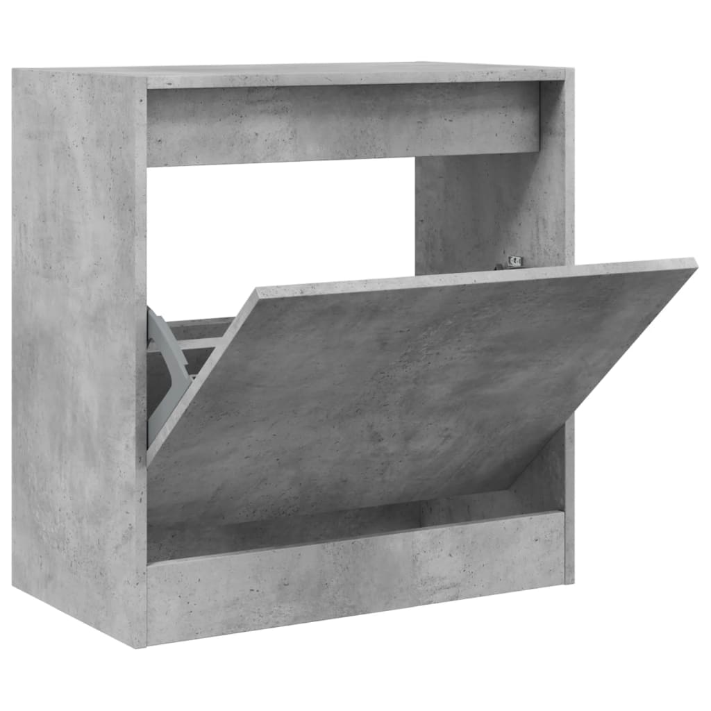 Skoskap betonggrå 60x34x63,5 cm konstruert tre