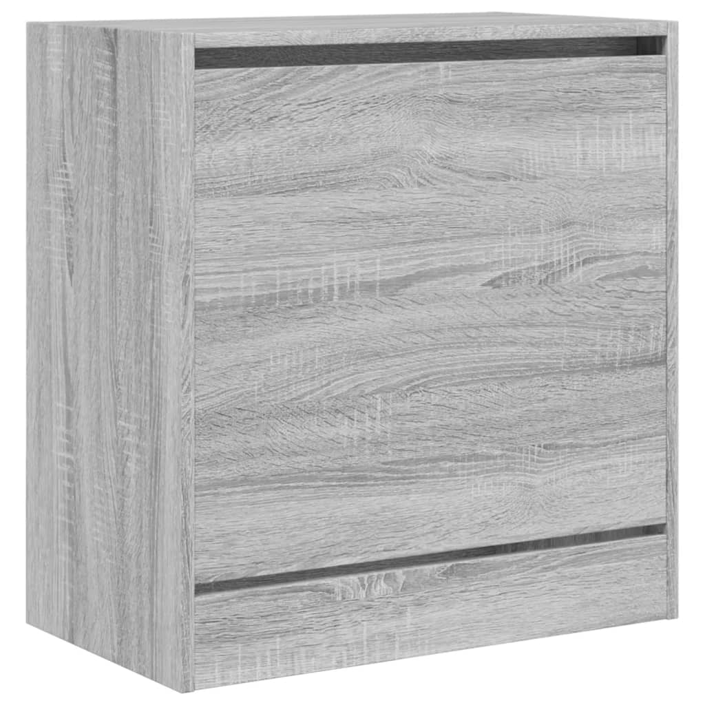 Skoskap grå sonoma 60x34x63,5 cm konstruert tre