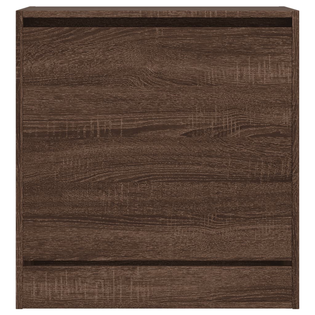 Skoskap brun eik 60x34x63,5 cm konstruert tre