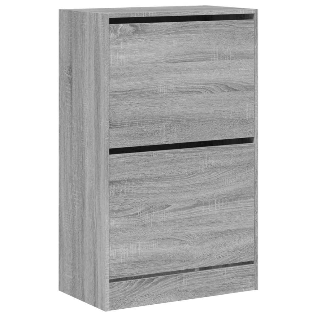 Skoskap grå sonoma 60x34x96,5 cm konstruert tre