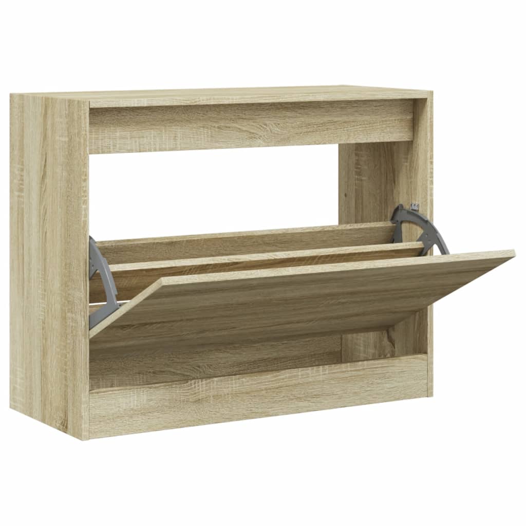 Skoskap sonoma eik 80x34x63 cm konstruert tre