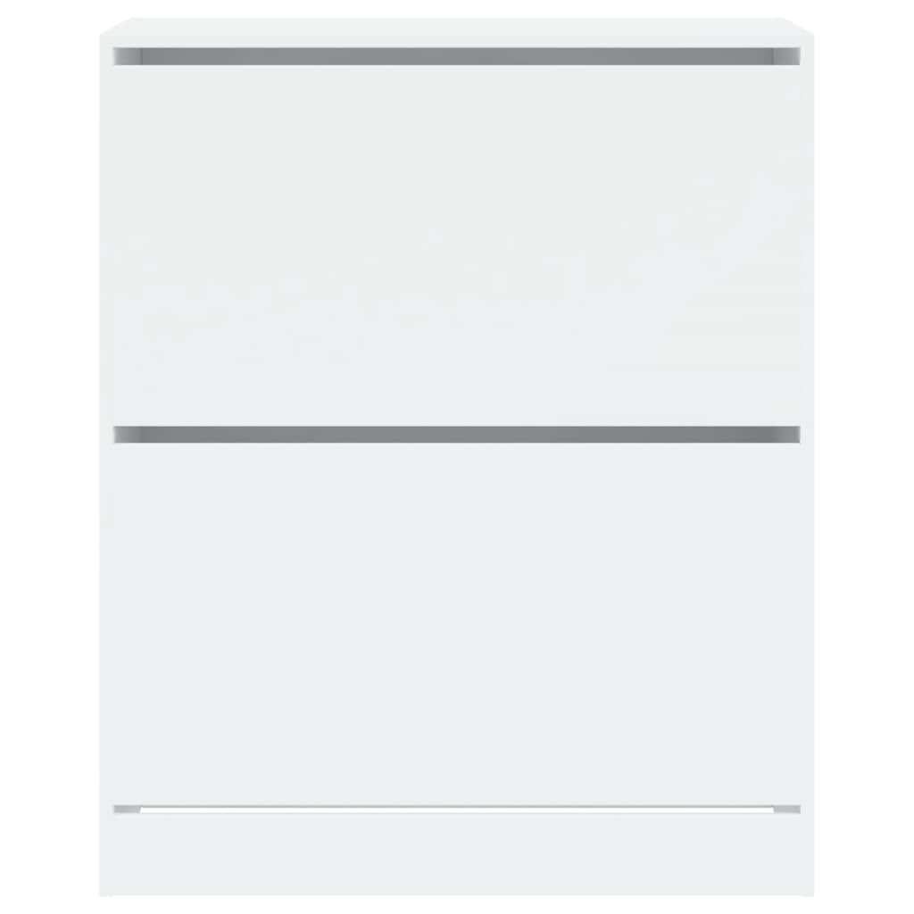 Skoskap hvit 80x34x96,5 cm konstruert tre