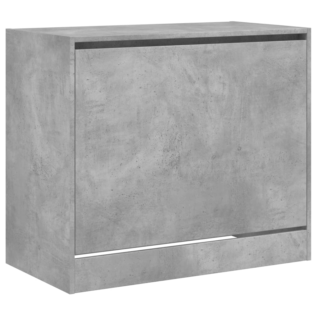 Skoskap betonggrå 80x42x69 cm konstruert tre