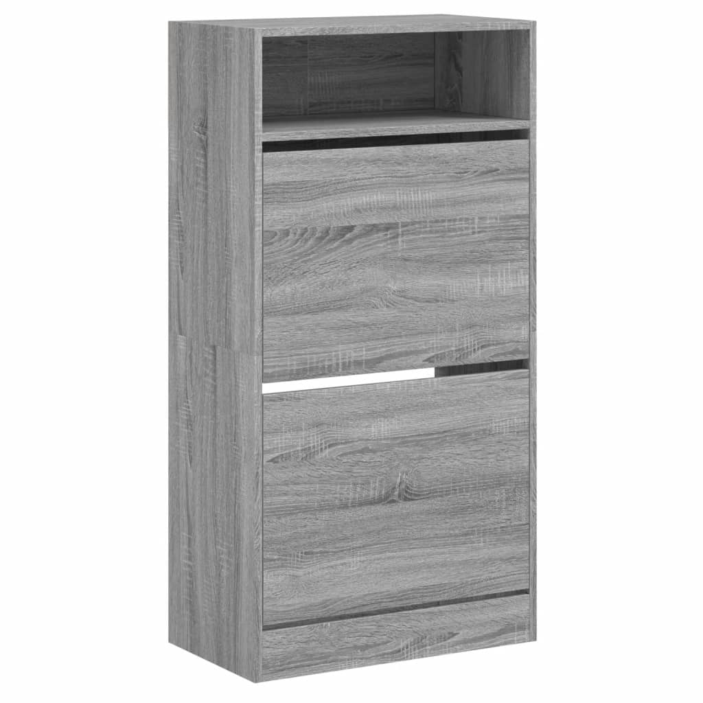 Skoskap grå sonoma 60x34x116 cm konstruert tre