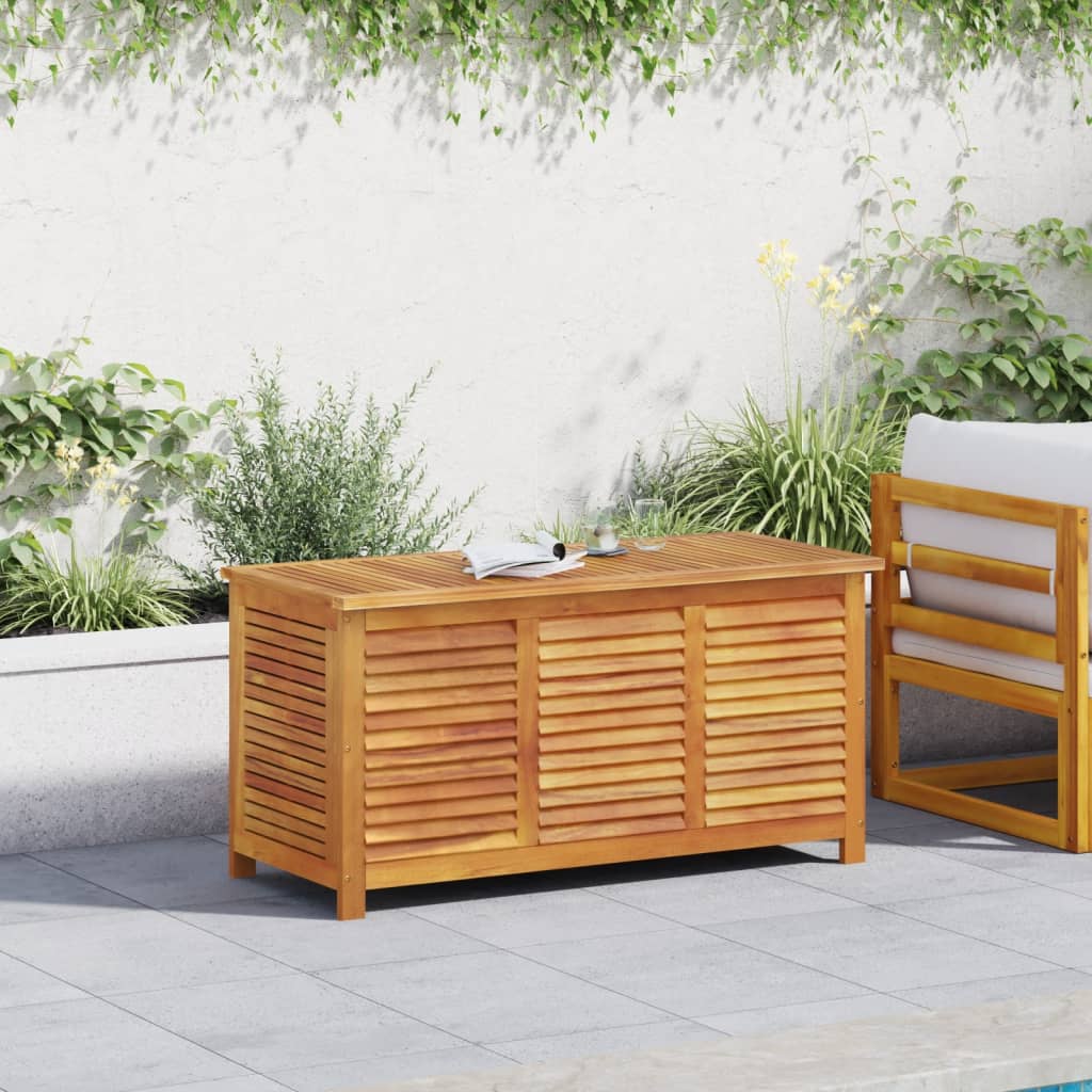Putekasse med lameller 113x50x56 cm heltre akasie