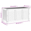 Putekasse med lameller 113x50x56 cm heltre akasie
