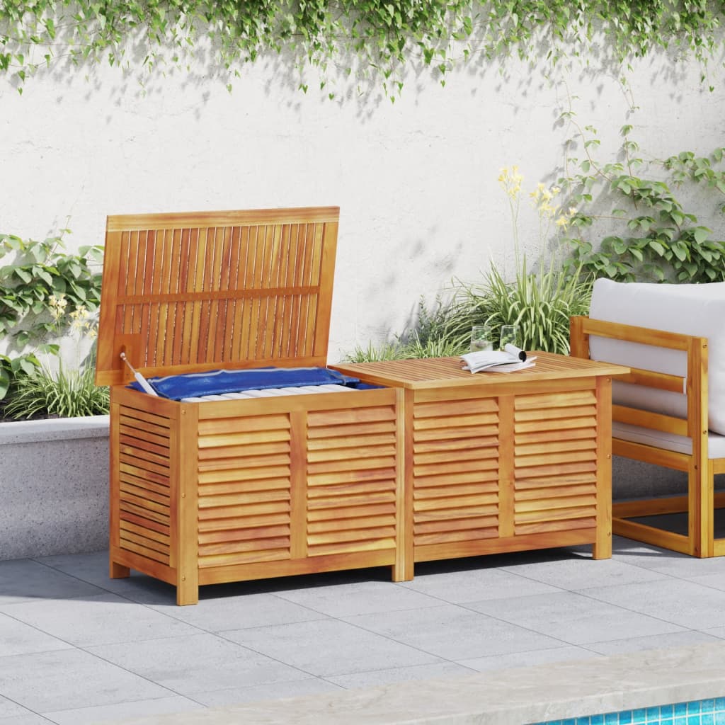 Putekasse med lameller 150x50x56 cm heltre akasie