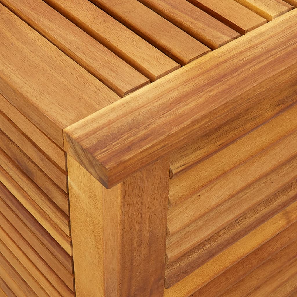 Putekasse med lameller 150x50x56 cm heltre akasie