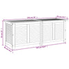 Putekasse med lameller 150x50x56 cm heltre akasie