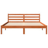 Sengeramme uten madrass voksbrun 160x200 cm heltre furu