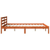 Sengeramme uten madrass voksbrun 200x200 cm heltre furu