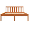 Sengeramme uten madrass voksbrun 120x190 cm heltre furu