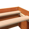 Sengeramme uten madrass voksbrun 140x190 cm heltre furu