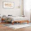 Sengeramme uten madrass brun 135x190 cm heltre furu