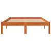 Sengeramme uten madrass voksbrun 140x200 cm heltre furu