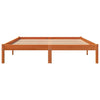 Sengeramme uten madrass brun 150x200 cm heltre furu