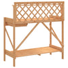 Pottebenk med espalier brun heltre gran