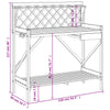Pottebenk med espalier brun heltre gran