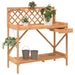 Pottebenk med espalier brun heltre gran