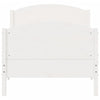 Sengeramme uten madrass hvit 90x190 cm heltre furu