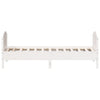 Sengeramme uten madrass hvit 90x190 cm heltre furu