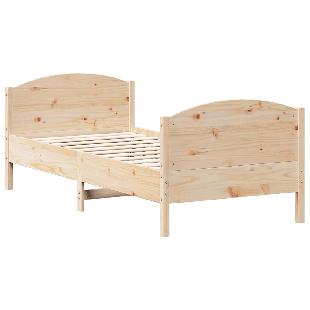 Sengeramme uten madrass 75x190 cm heltre furu