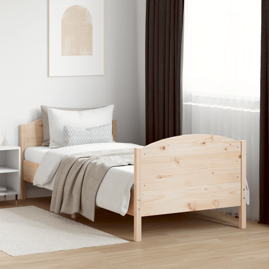 Sengeramme uten madrass 75x190 cm heltre furu