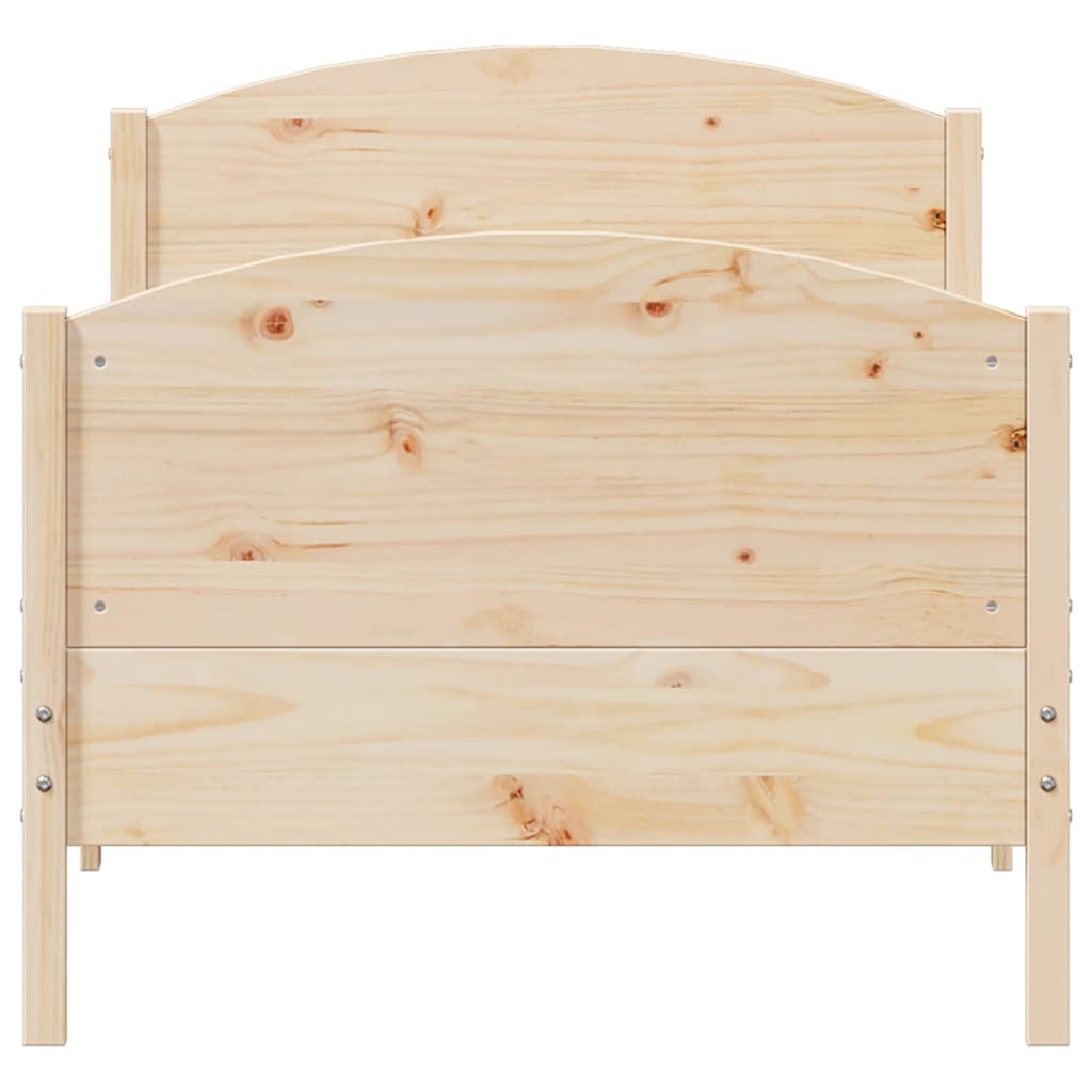 Sengeramme uten madrass 75x190 cm heltre furu