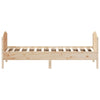 Sengeramme uten madrass 75x190 cm heltre furu