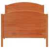 Sengeramme uten madrass voksbrun 75x190 cm heltre furu