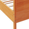 Sengeramme uten madrass voksbrun 75x190 cm heltre furu