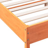 Sengeramme uten madrass voksbrun 140x190 cm heltre furu