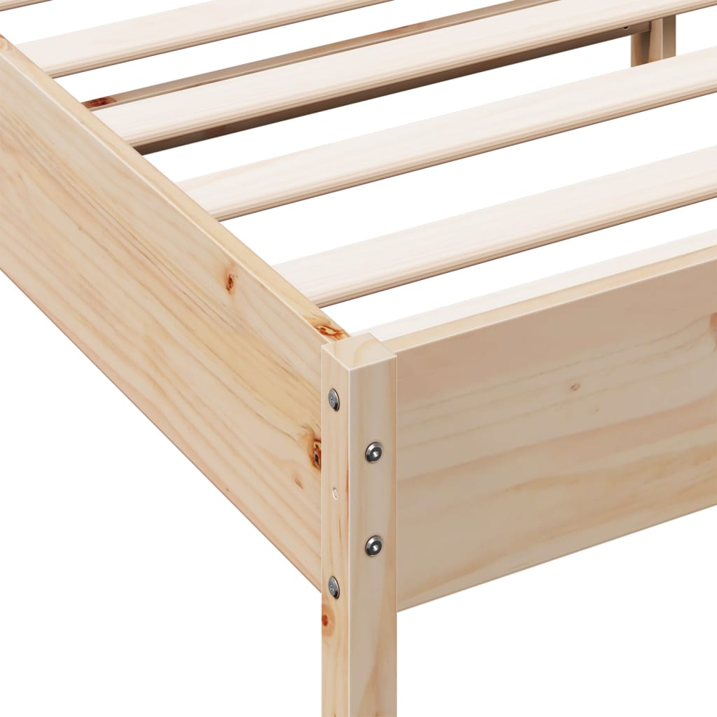 Sengeramme uten madrass 75x190 cm heltre furu