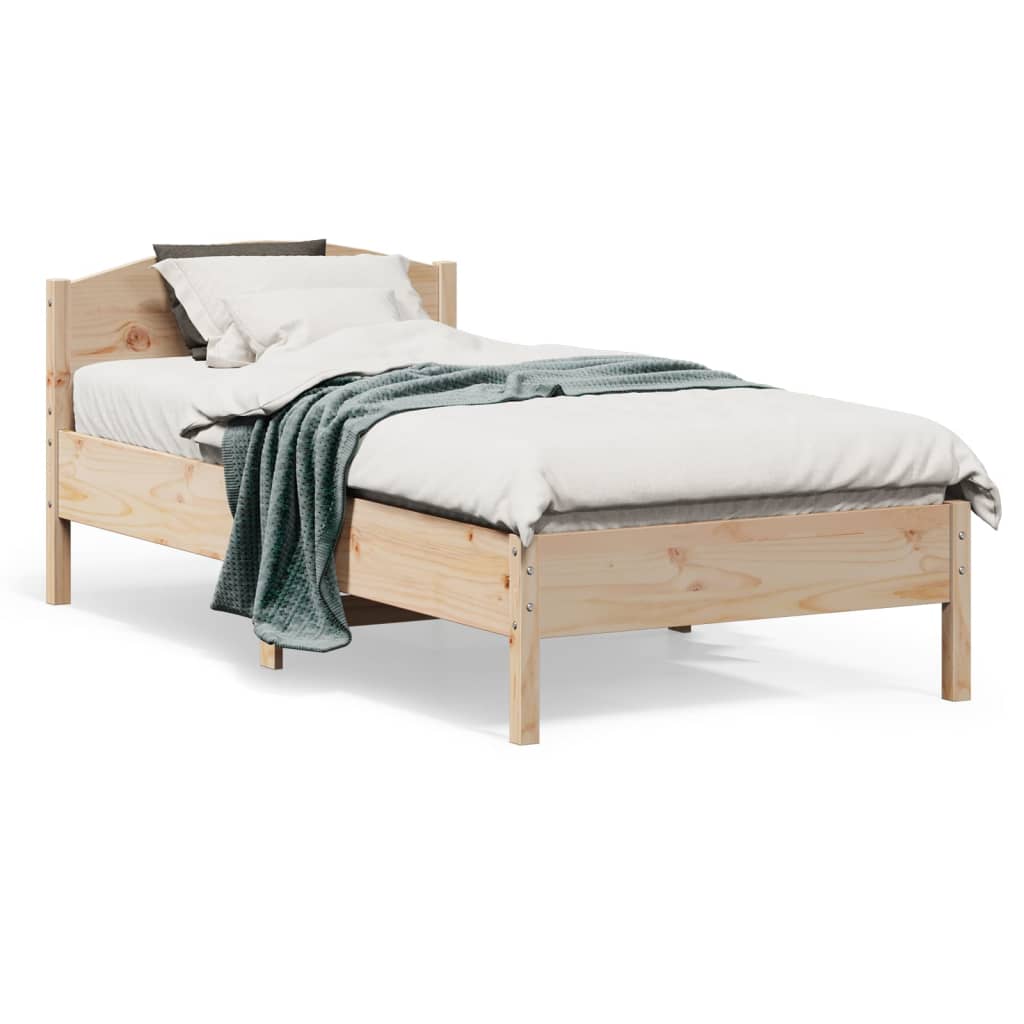 Sengeramme uten madrass 75x190 cm heltre furu