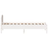Sengeramme uten madrass hvit 75x190 cm heltre furu