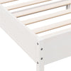 Sengeramme uten madrass hvit 75x190 cm heltre furu