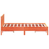 Sengeramme uten madrass brun 150x200 cm heltre furu