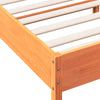 Sengeramme uten madrass brun 150x200 cm heltre furu